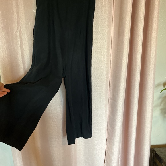 Black linen jumpsuit by TopShop, size us 2 - Picture 5 of 5